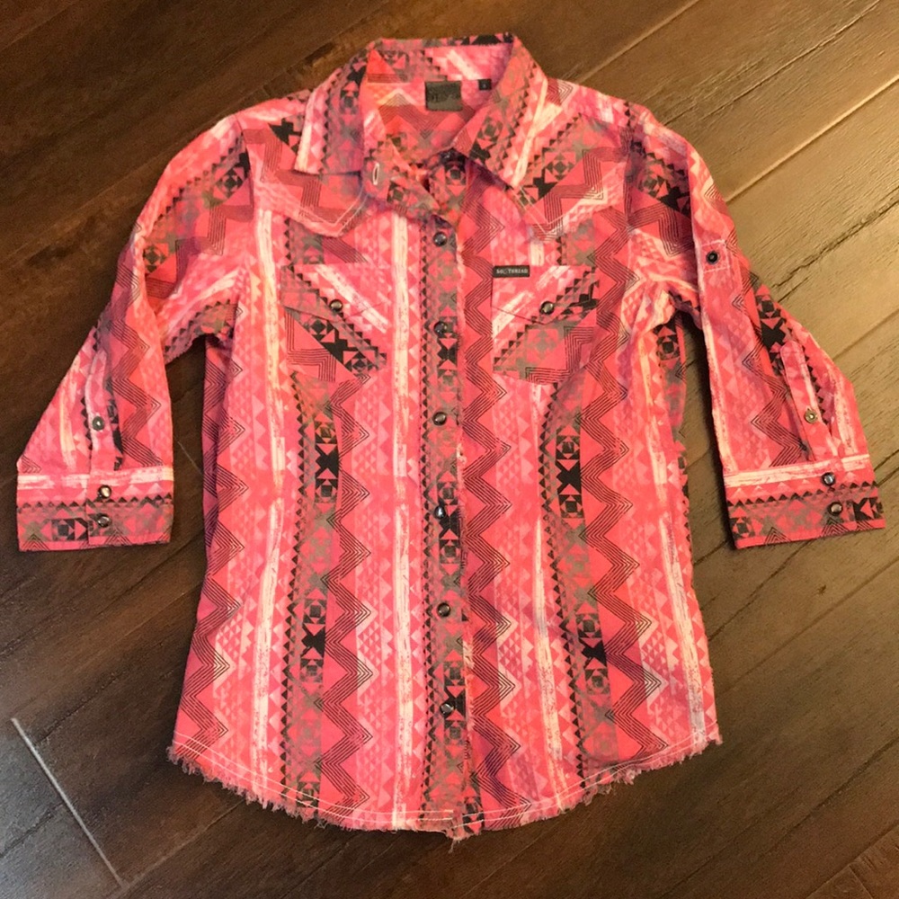 So. Thread western snap shirt